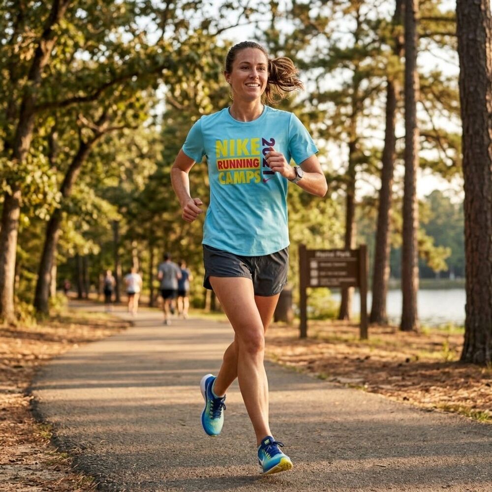 Nike Running Camp 2021 Turquoise T-Shirt Active Athletic Track Summer
